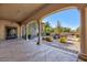 Covered walkway leading to a relaxing courtyard in the community center at 4435 Lavender Ln, Pahrump, NV 89061