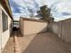 View of backyard storage shed at 4527 Buddy Holly Ct, North Las Vegas, NV 89031