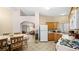 Kitchen with wood cabinets and a breakfast table at 4527 Buddy Holly Ct, North Las Vegas, NV 89031