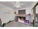 bedroom with bunk beds and playful wall decor at 4722 Casa Bonita Dr, North Las Vegas, NV 89032