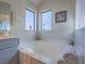 Relaxing bathroom with soaking tub, updated vanity, and shower at 4750 Obannon Dr # D, Las Vegas, NV 89102