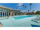 Relaxing community pool and spa area with lounge chairs at 5080 Indian River Dr # 403, Las Vegas, NV 89103