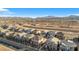 Wide aerial view of the community and surrounding area at 524 Celebratory Pl, Henderson, NV 89011