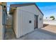 Detached storage shed in the backyard, providing extra storage space at 649 Federal St, Henderson, NV 89015