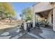 Covered patio area is ideal for outdoor dining and entertaining at 7288 Olsen Farm St, Las Vegas, NV 89131