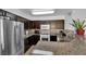 Kitchen with stainless steel appliances and granite counters at 7900 Idledale Ct # 102, Las Vegas, NV 89145