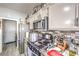 Kitchen with stainless steel range and microwave at 1144 Sage Valley Ct, Las Vegas, NV 89110