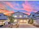 Modern two-story house with attached garage and landscaping at 12073 Glentana View St, Las Vegas, NV 89138