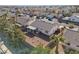 Aerial view showing house, backyard, and neighborhood at 1226 Sunfire St, Henderson, NV 89014