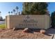 Malibu Pointe community entrance sign with landscaping at 1375 E Hacienda Ave # 201, Las Vegas, NV 89119