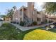 Exterior view of building showing stairs and landscaping at 1375 E Hacienda Ave # 201, Las Vegas, NV 89119