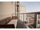 Balcony with seating and city views at 150 Las Vegas Blvd # 1909, Las Vegas, NV 89101