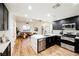 Modern kitchen with stainless steel appliances and marble countertops at 150 Las Vegas Blvd # 1909, Las Vegas, NV 89101