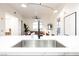 Modern kitchen sink with white countertop and stainless steel fixtures at 150 Las Vegas Blvd # 1909, Las Vegas, NV 89101