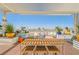 Rooftop deck with pergola, seating, and city views at 150 Las Vegas Blvd # 1909, Las Vegas, NV 89101