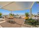 Rooftop deck with pergola, seating, and city views at 150 Las Vegas Blvd # 1909, Las Vegas, NV 89101