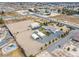 Aerial view of a house, expansive land, and outbuildings at 1920 Cavalry St, Pahrump, NV 89048