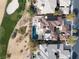 Bird's-eye view of a large home with a pool at 2475 Grassy Spring Pl, Las Vegas, NV 89135