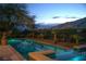 Luxury pool and spa with mountain views at 2475 Grassy Spring Pl, Las Vegas, NV 89135