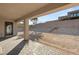 Covered patio showcasing a spacious backyard at 2669 Pioneer Estates Ct, Las Vegas, NV 89117