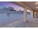 Covered patio at dusk, offering views of the surrounding area at 2669 Pioneer Estates Ct, Las Vegas, NV 89117