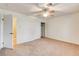 Bright bedroom with ceiling fan and spacious closet at 303 Glasgow St, Henderson, NV 89015