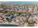 Aerial view of house and neighborhood at 328 Hedgehope Dr, Las Vegas, NV 89183