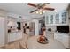 Open concept kitchen with island and stainless steel appliances at 4008 Snead Dr, Las Vegas, NV 89107