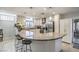 Modern kitchen with a large island and stainless steel appliances at 427 Shamrock Dr, Henderson, NV 89002