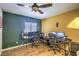 Home office with two workstations and wood floors at 427 Shamrock Dr, Henderson, NV 89002