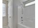 Clean bathroom with tub shower combo and window at 4530 Lime Straight Dr, Las Vegas, NV 89115