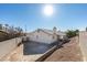 House backyard with gravel ground and block wall at 5417 Lemhi Ct, North Las Vegas, NV 89031