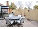 Backyard patio with hot tub, gazebo, and seating area at 7566 Luna Del Rey St, Las Vegas, NV 89123