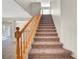 Carpeted staircase leading to the upper level of the home at 8040 Marshall Canyon Dr, Las Vegas, NV 89166