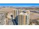 Highrise condo building showcasing its architecture and surrounding landscape at 8255 Las Vegas Blvd # 1505, Las Vegas, NV 89123