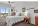 Bright bedroom with a queen-size bed and city views at 8255 Las Vegas Blvd # 1505, Las Vegas, NV 89123