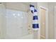 Clean bathroom with shower/tub combo at 8261 Peaceful Mountain Ave, Las Vegas, NV 89178