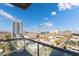 Private balcony boasting panoramic city views and clear skies at 900 Las Vegas Blvd # 904, Las Vegas, NV 89101