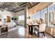 Bright bedroom with city views, a comfortable bed, and built-in workspace at 900 Las Vegas Blvd # 904, Las Vegas, NV 89101