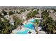 Aerial view of community with multiple pools and numerous residences at 9050 W Warm Springs Rd # 1137, Las Vegas, NV 89148