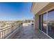 Large patio with mountain views and sliding glass doors at 9204 Tesoras Dr # 401, Las Vegas, NV 89144