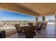 Spacious patio with mountain views and comfortable seating at 9204 Tesoras Dr # 401, Las Vegas, NV 89144