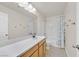 Bathroom with shower/tub, vanity, and mirror at 1112 Via San Pietro, Henderson, NV 89011