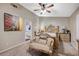 Main bedroom with ensuite bathroom and plush carpet at 1125 Neva Ranch Ave, North Las Vegas, NV 89081