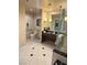 Bathroom with double vanity, shower, and toilet at 135 E Harmon Ave # 718, Las Vegas, NV 89109