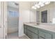 Clean bathroom featuring a vanity with granite countertop at 1702 La Cruz Dr, Henderson, NV 89014