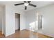 Bright bedroom with wood floors and a spacious closet at 1702 La Cruz Dr, Henderson, NV 89014