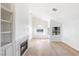 Spacious living room with hardwood floors and fireplace at 1702 La Cruz Dr, Henderson, NV 89014