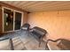 Cozy patio with wicker furniture and access to the house at 1806 Discus Dr, Las Vegas, NV 89108