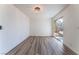 Dining area with hardwood floors and sliding glass doors at 2113 La Harve Dr, Las Vegas, NV 89106